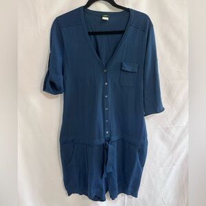 J Crew 100% Merino Wool Jumper Romper Jumpsuit one piece Sweater Size Medium